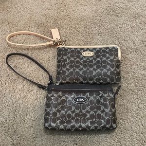 2 small coach wristlets